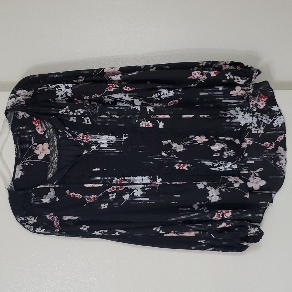 WHBM Floral Peasant Blouse size 2
